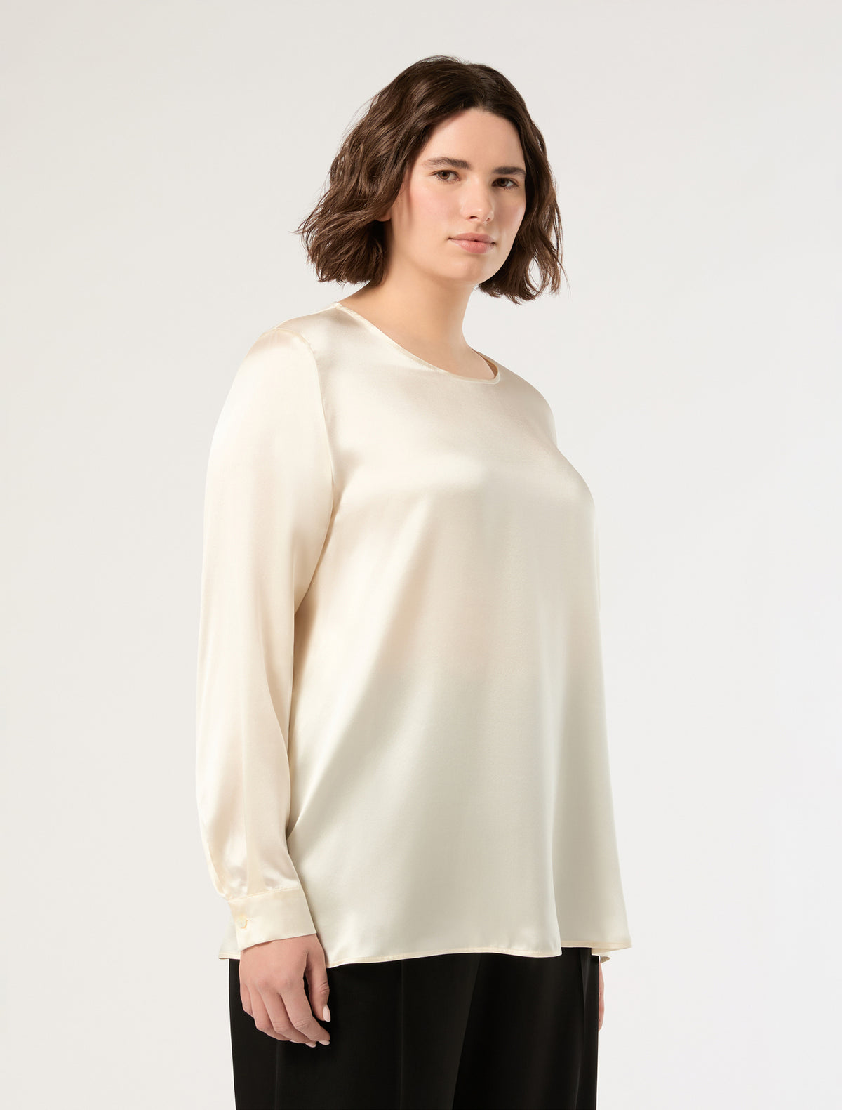 Marina Rinaldi silk satin blouse for woman