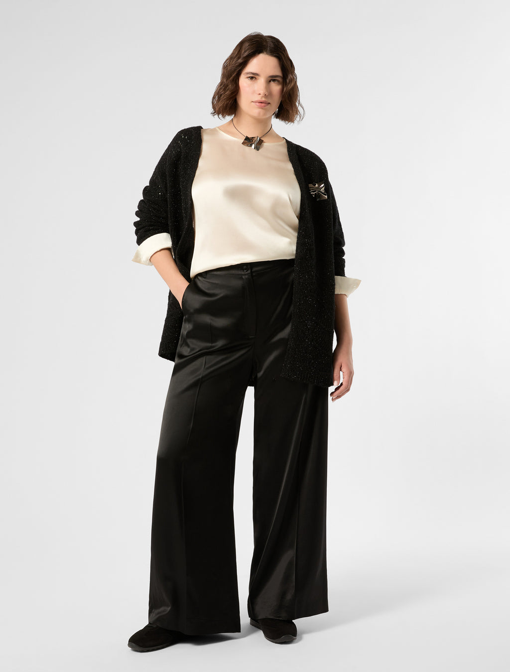 Marina Rinaldi silk satin blouse for woman