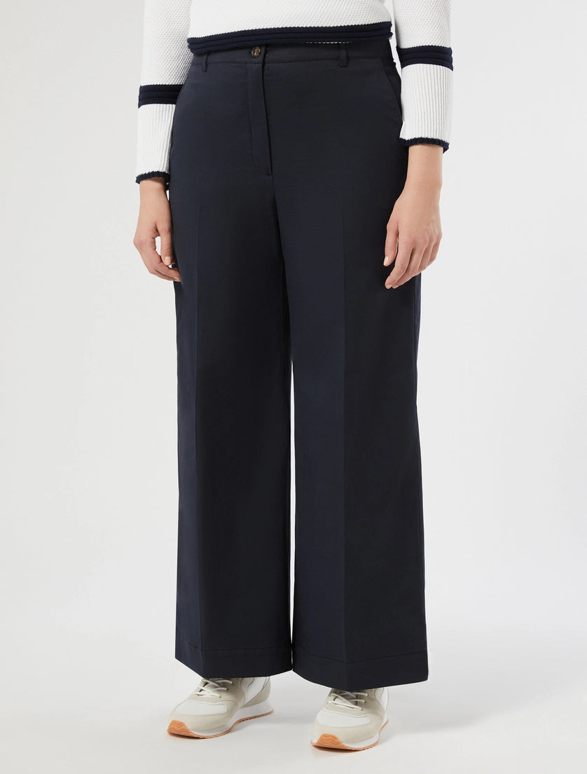 Cotton gabardine trousers