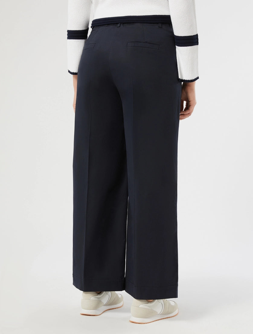 Cotton gabardine trousers