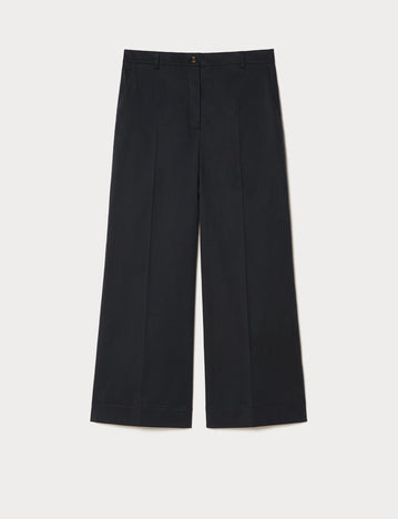 Cotton gabardine trousers
