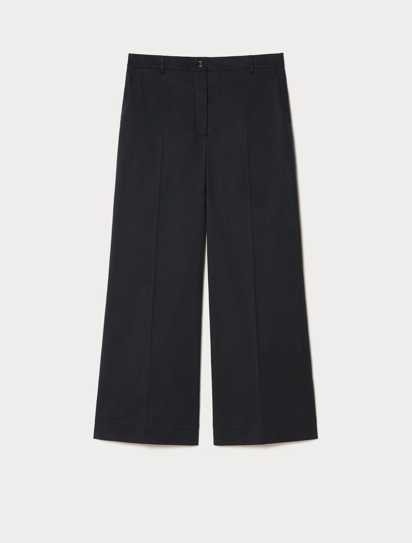 Cotton gabardine trousers