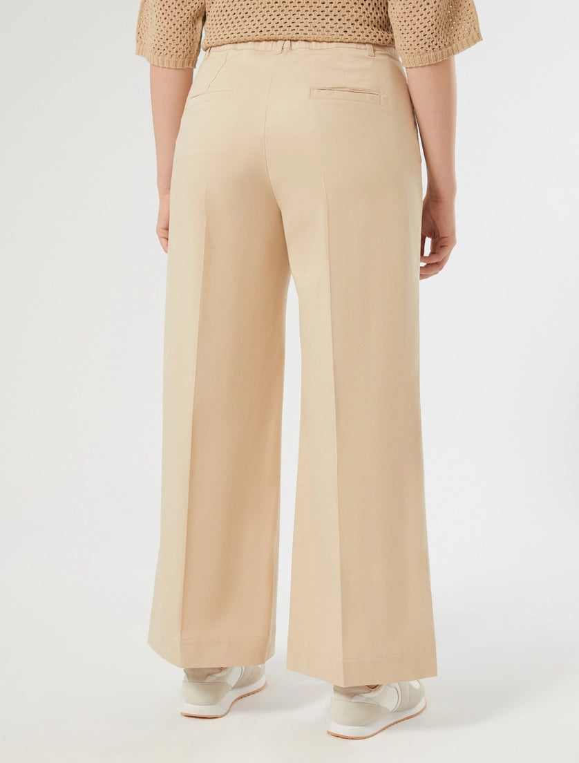 Cotton gabardine trousers