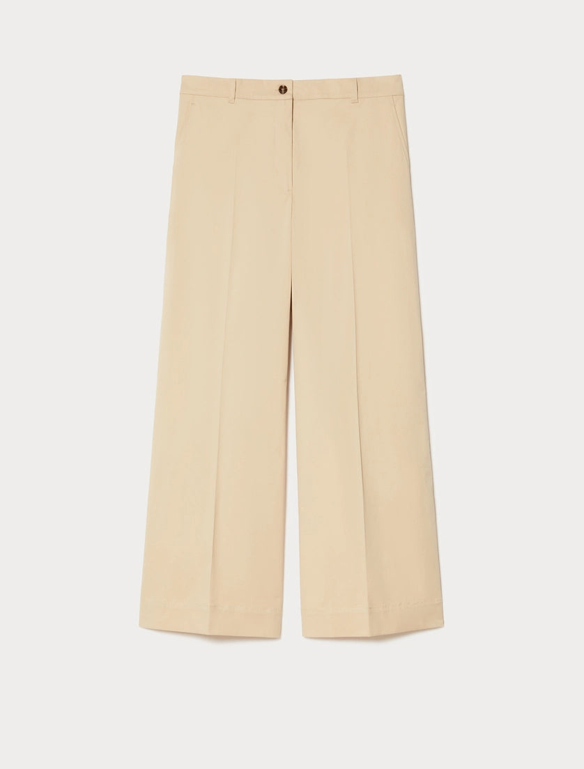 Cotton gabardine trousers