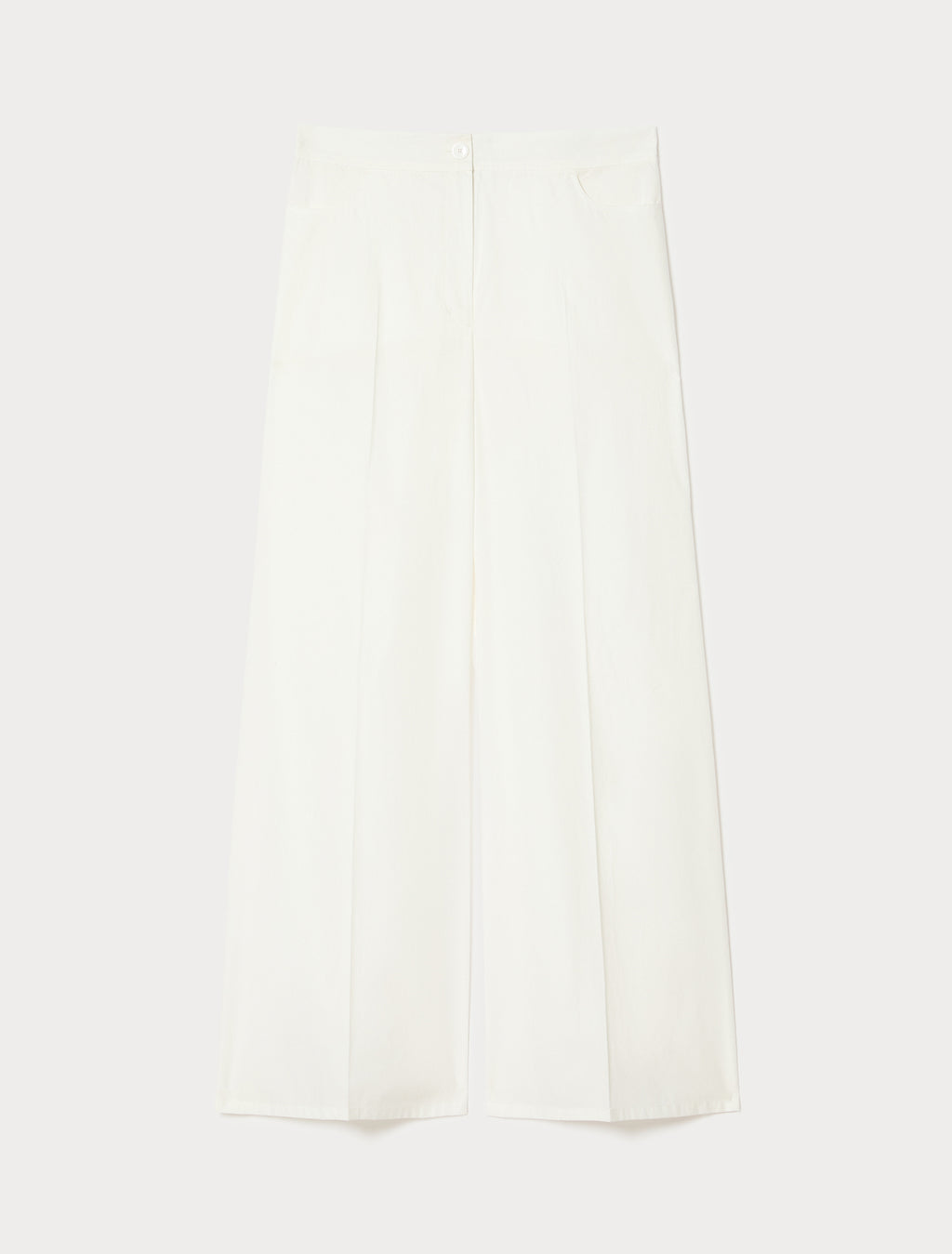 marina rinaldi cotton poplin trousers for woman