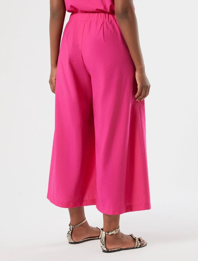 marina rinaldi cotton canvas cropped trousers for woman