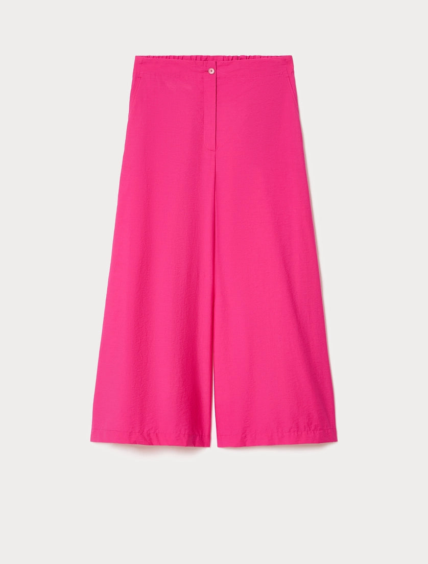 marina rinaldi cotton canvas cropped trousers for woman