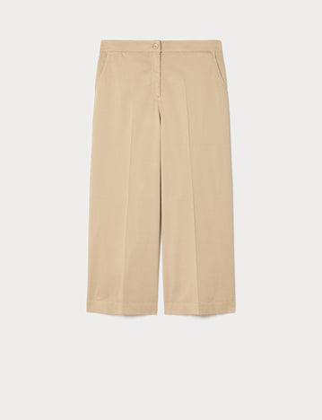 marina rinaldi straight-fit satin trousers for woman