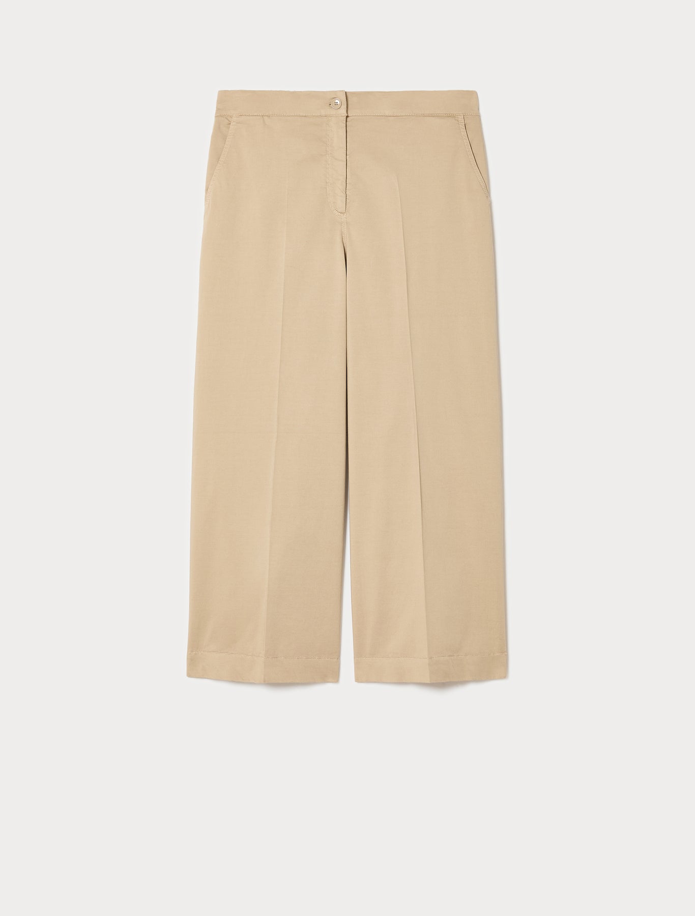 marina rinaldi straight-fit satin trousers for woman