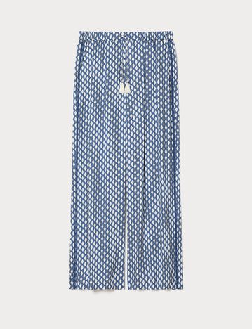 marina rinaldi wide-fit viscose trousers for woman