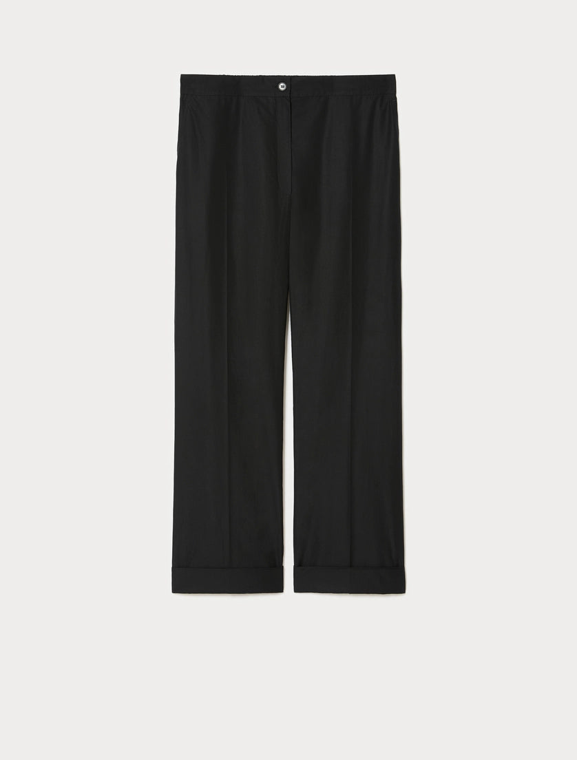 marina rinaldi cotton poplin trousers for woman