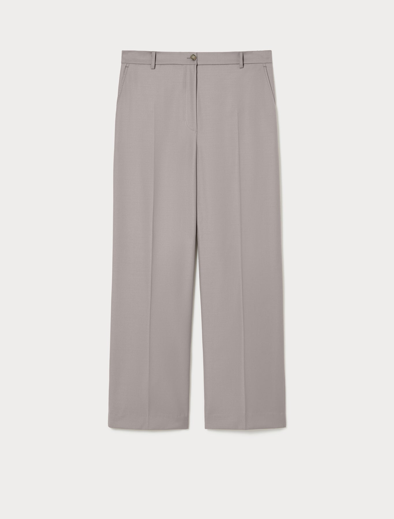 Wool gabardine trousers