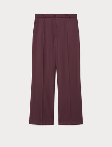 Wool gabardine trousers