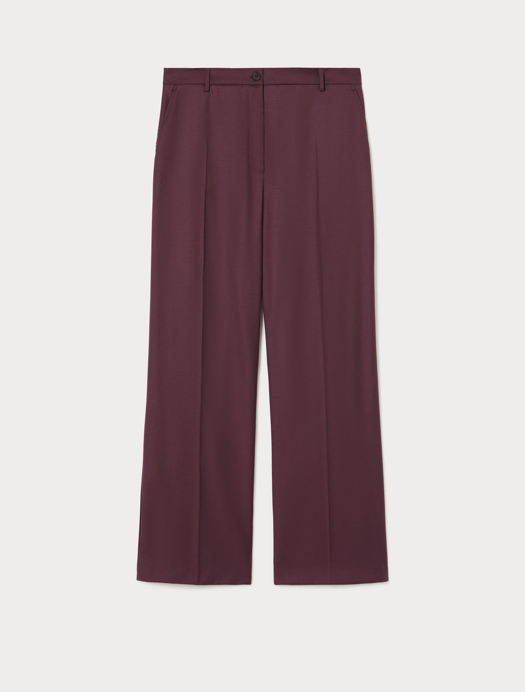 Wool gabardine trousers