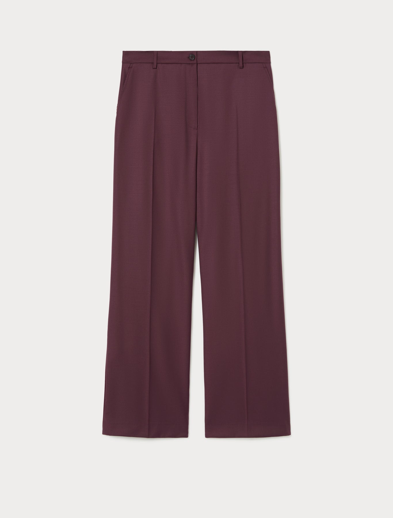Wool gabardine trousers