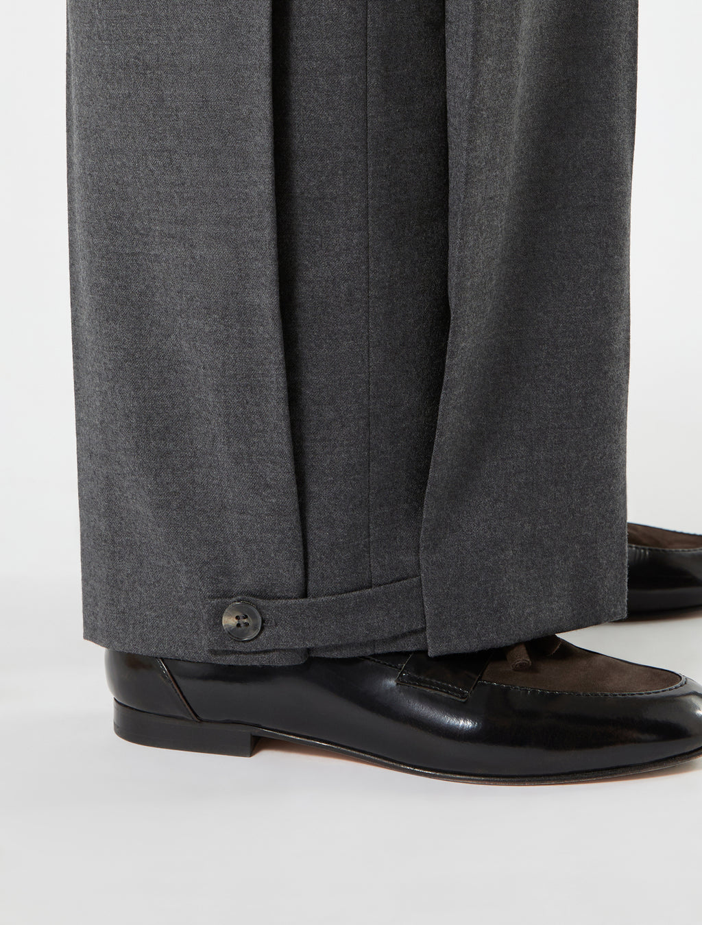 Marina Rinaldi stretch flannel wide-leg trousers for woman
