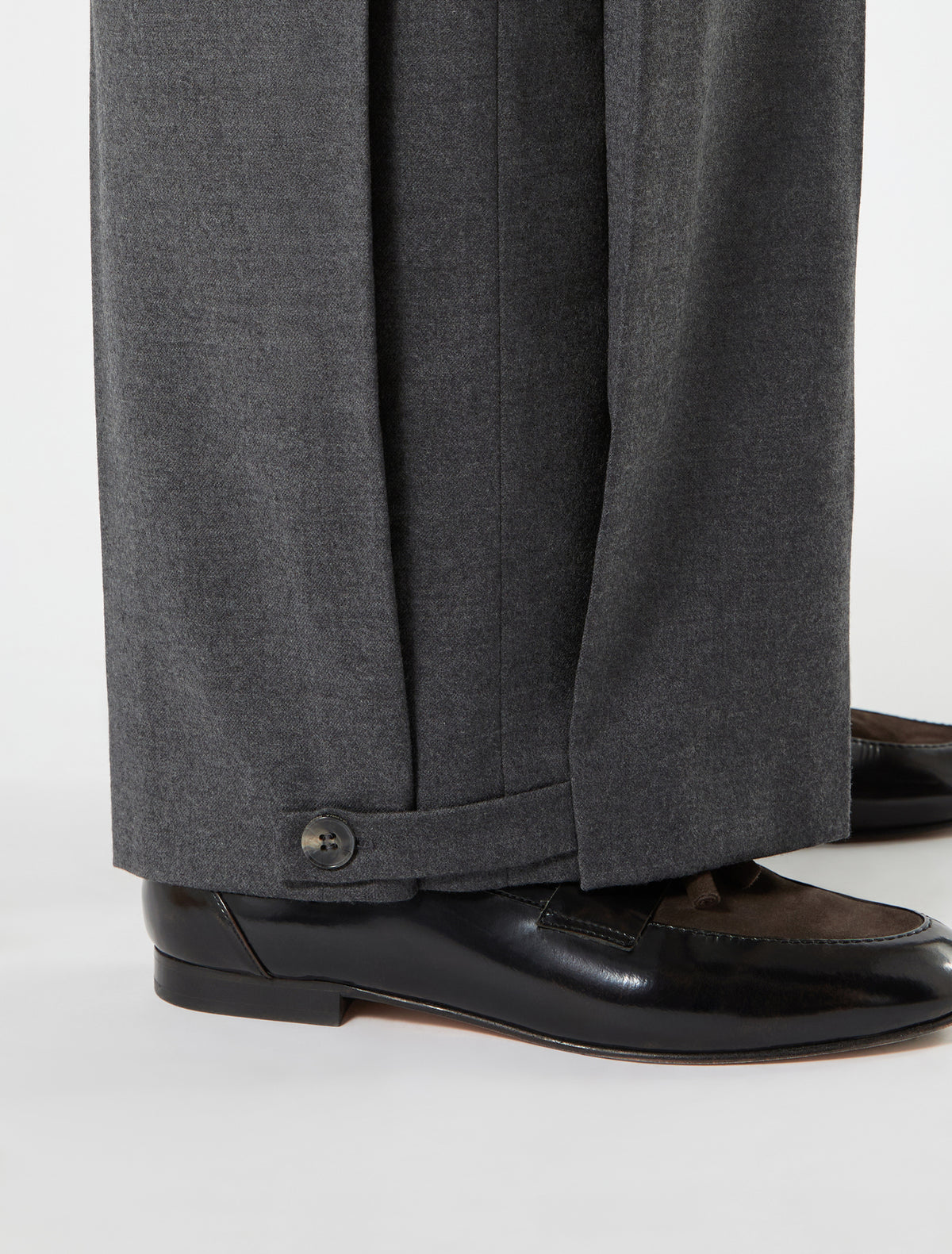 Marina Rinaldi stretch flannel wide-leg trousers for woman