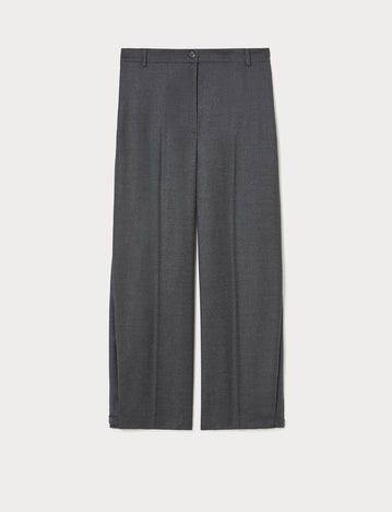 Marina Rinaldi stretch flannel wide-leg trousers for woman