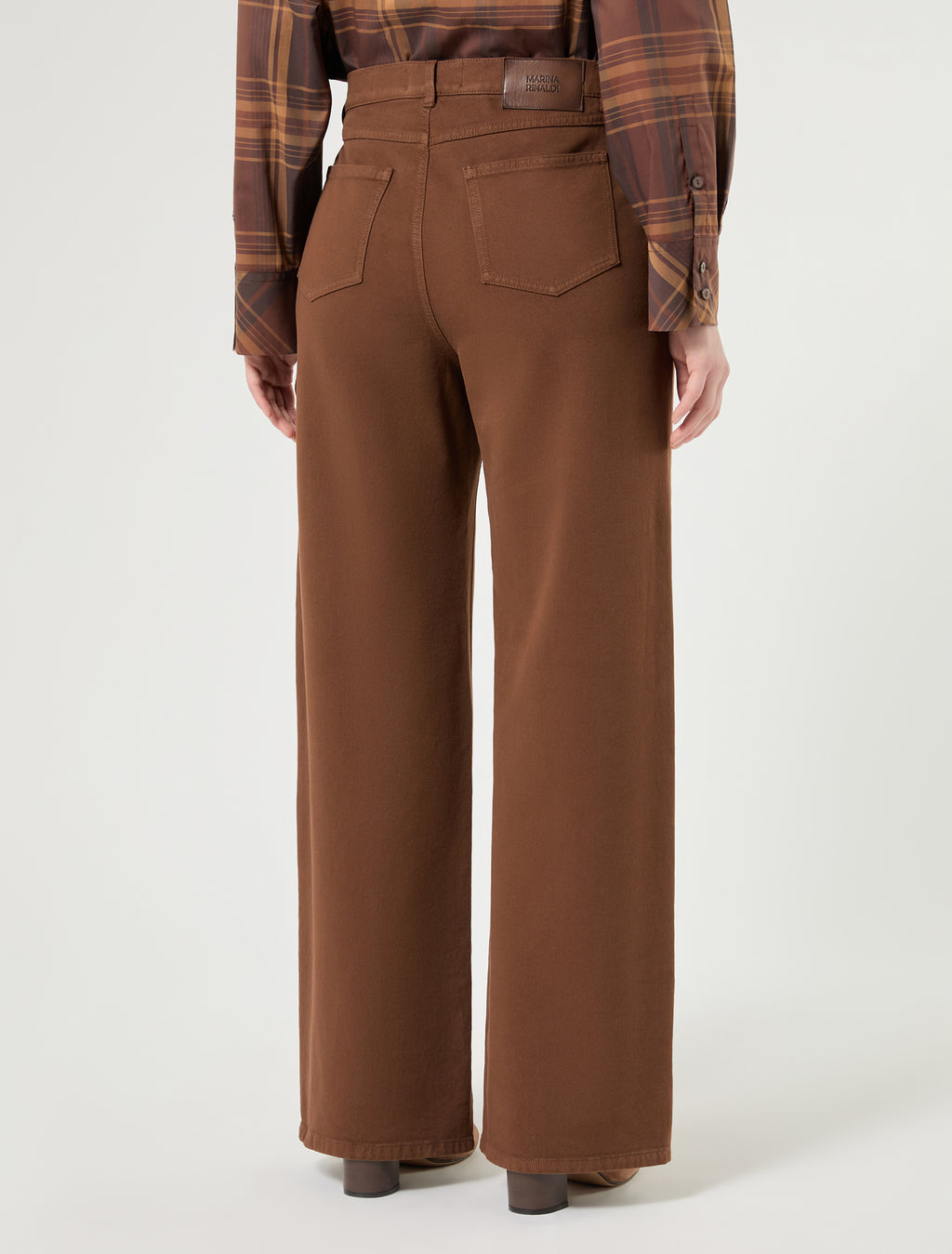 Marina Rinaldi stretch bull denim trousers for woman