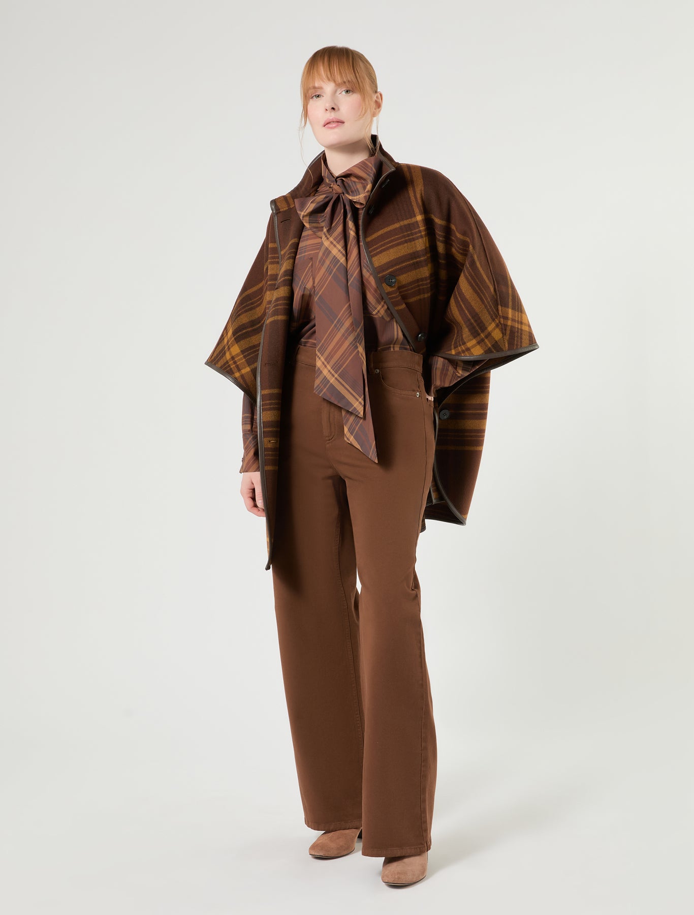 Marina Rinaldi stretch bull denim trousers for woman