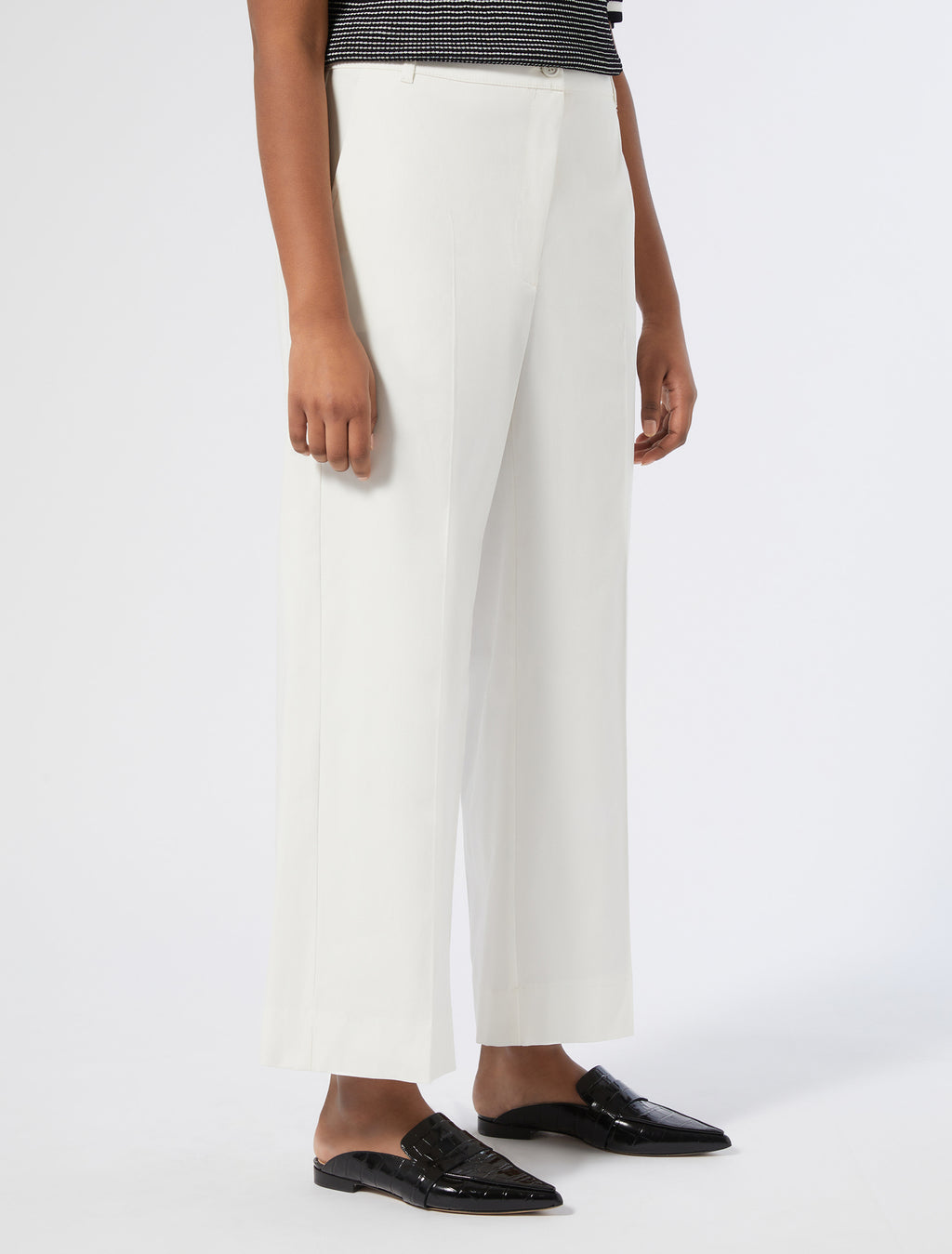 Cotton gabardine trousers