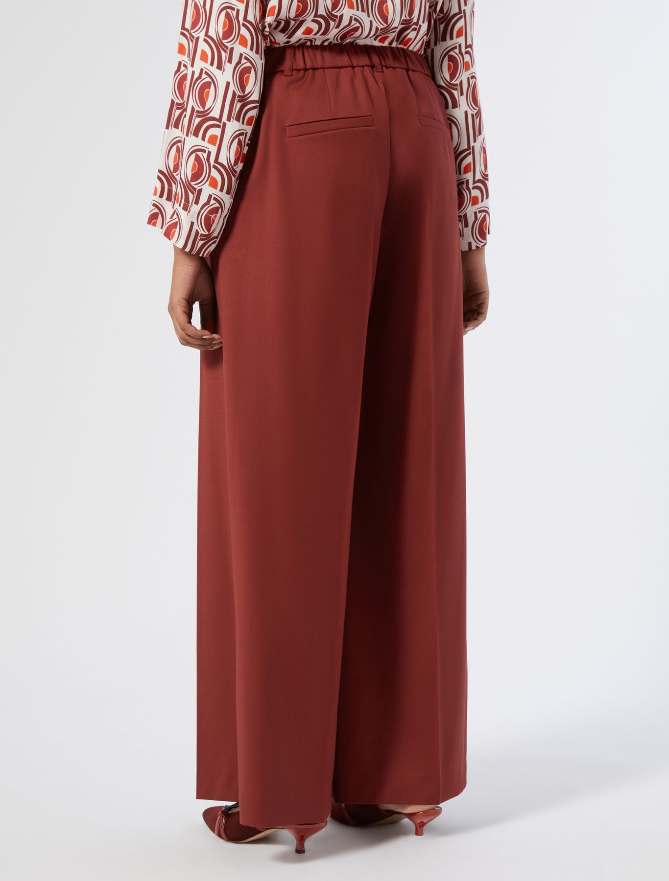 Cotton gabardine trousers