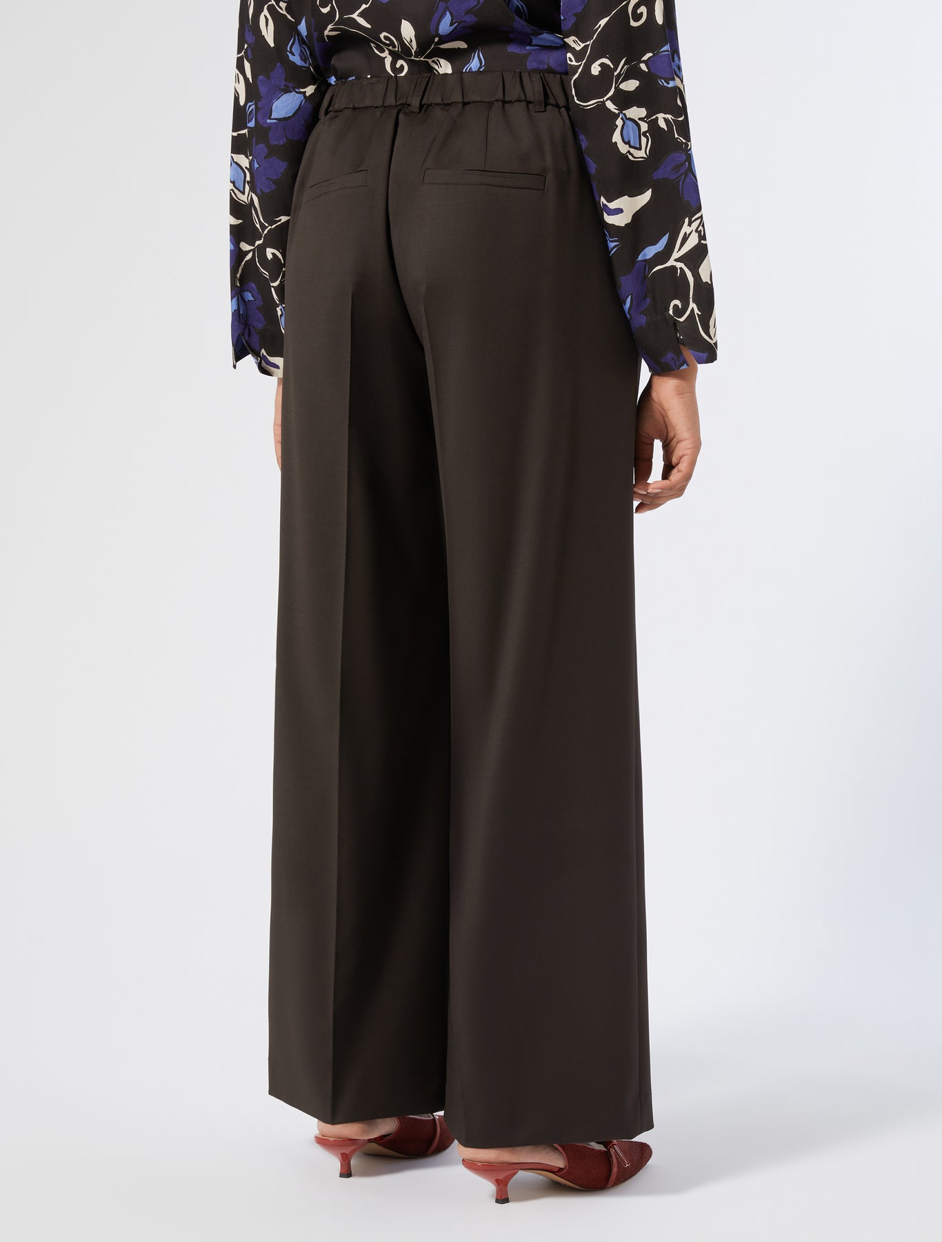 Cotton gabardine trousers