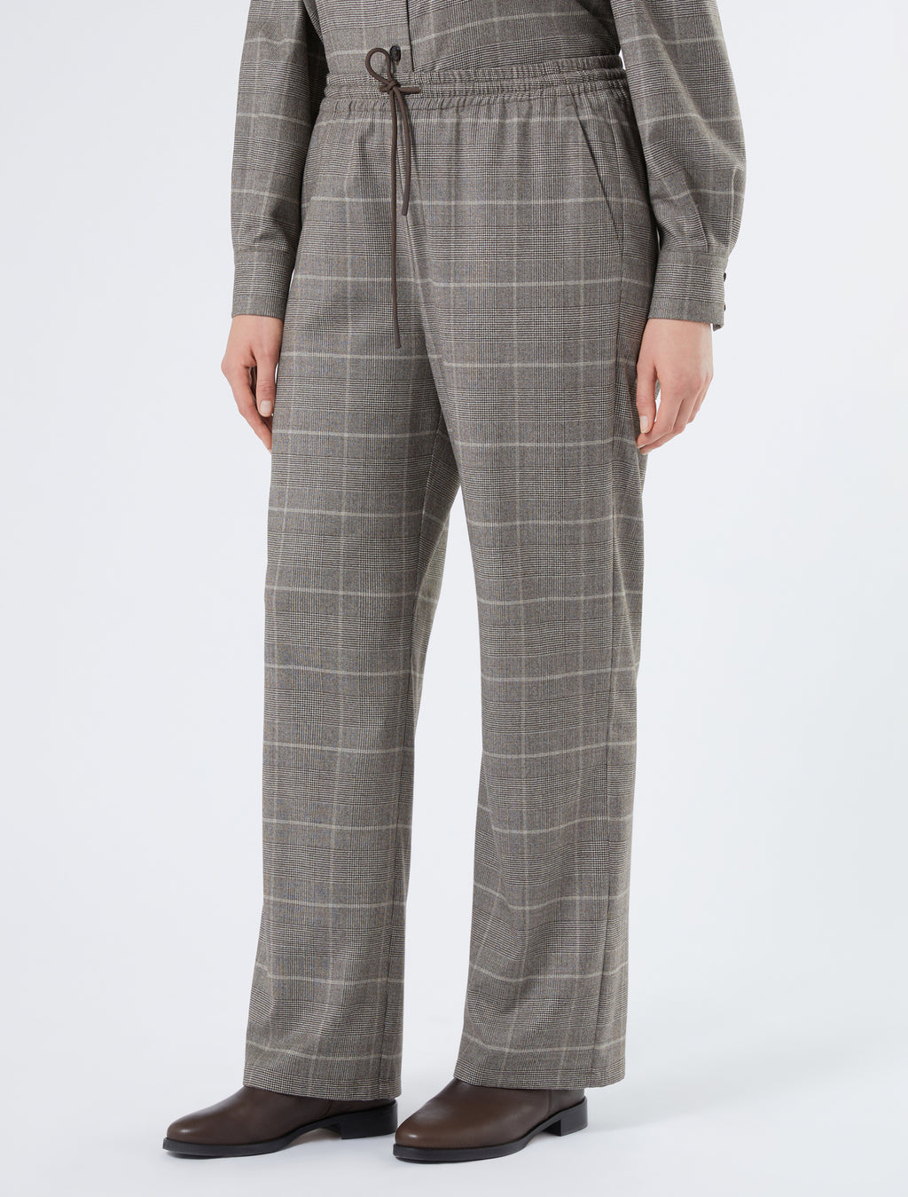 Wool flannel trousers