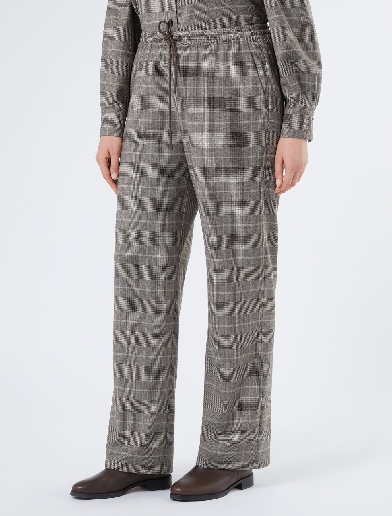 Wool flannel trousers