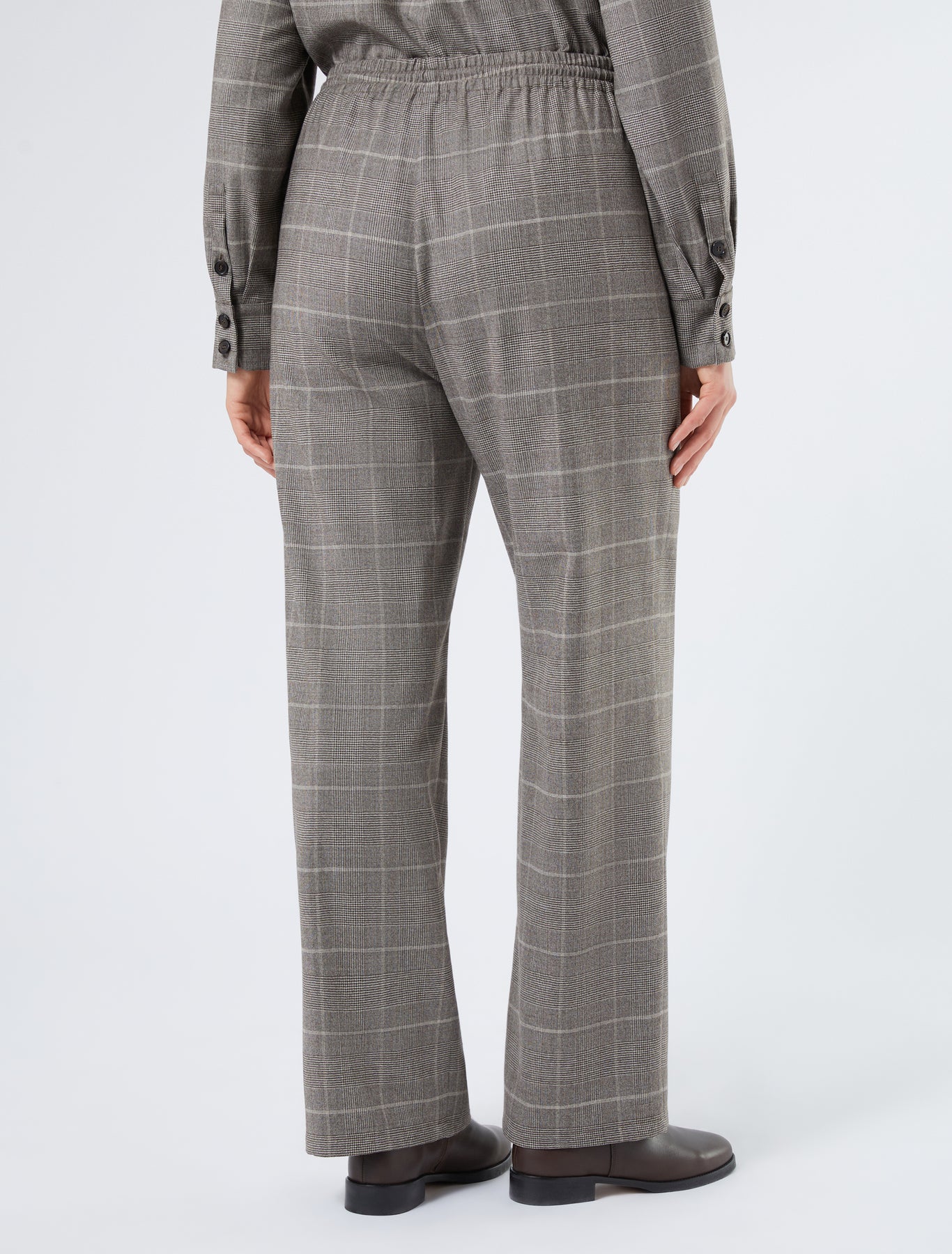 Wool flannel trousers