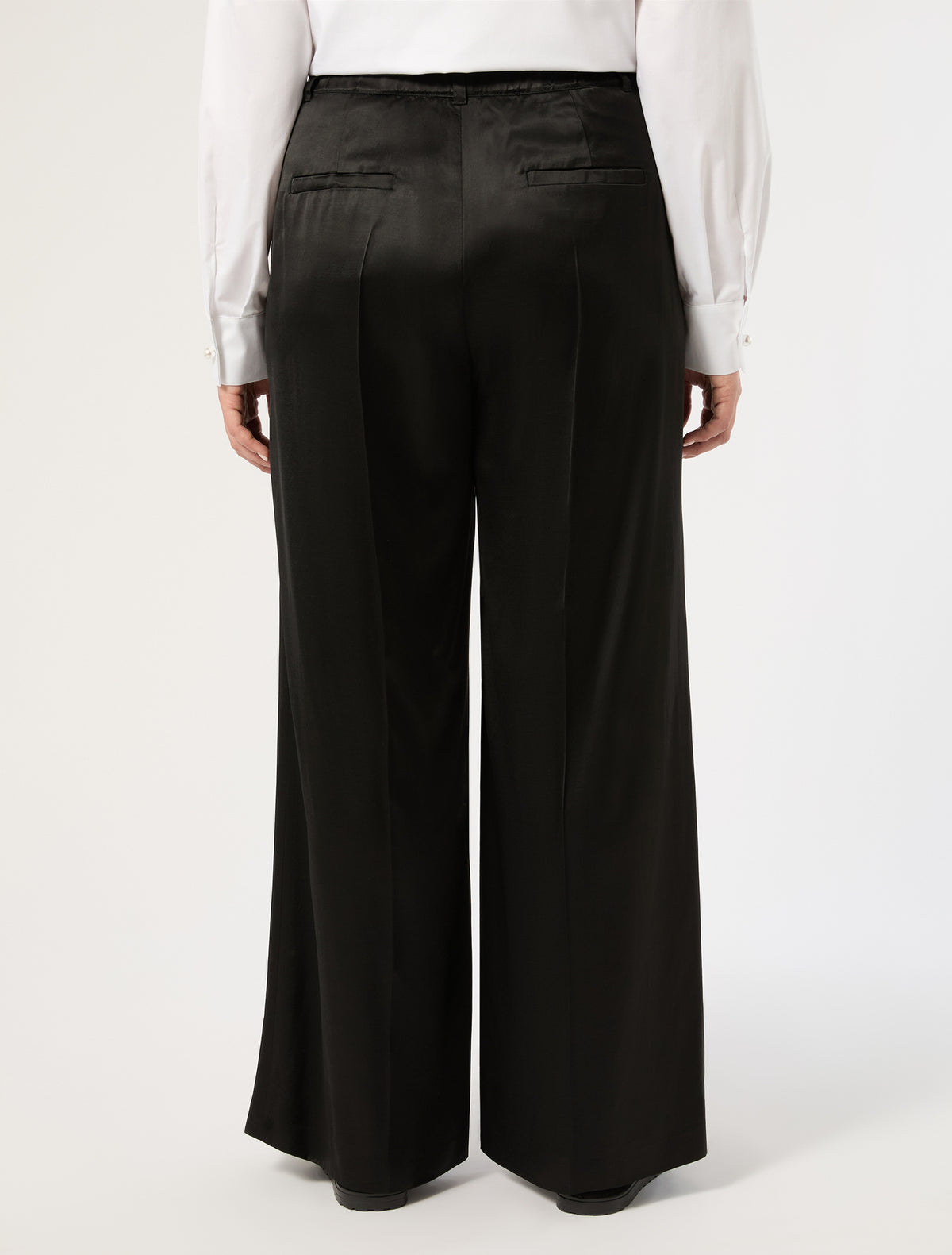Marina Rinaldi wide satin trousers for woman