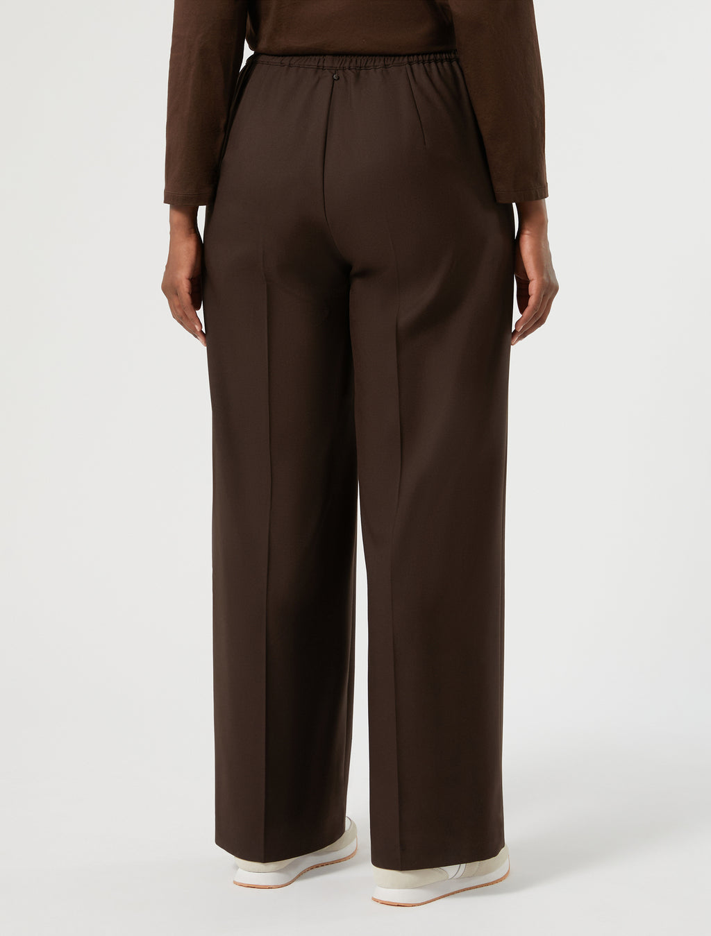 Marina Rinaldi stretch twill wide-leg trousers for woman