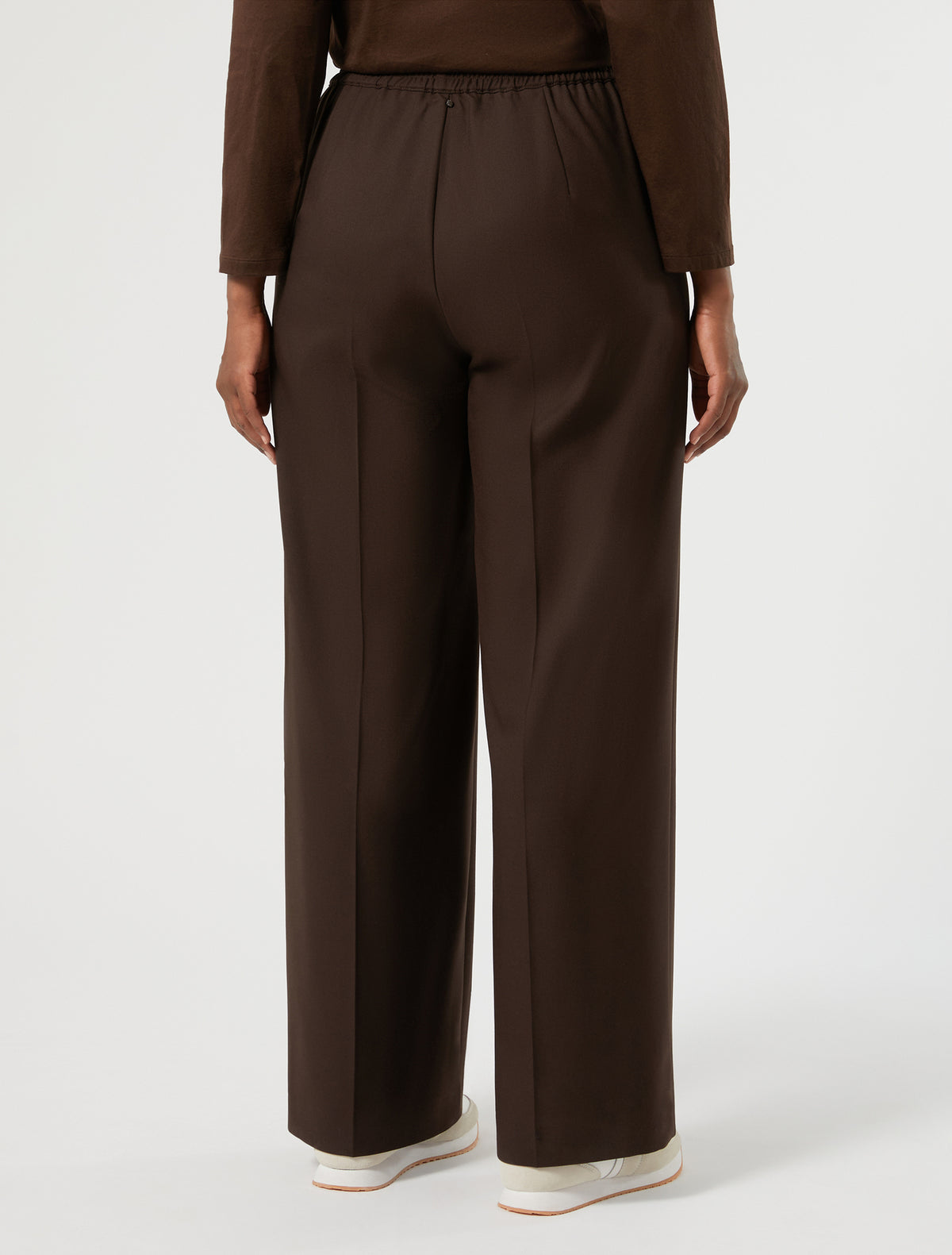 Marina Rinaldi stretch twill wide-leg trousers for woman