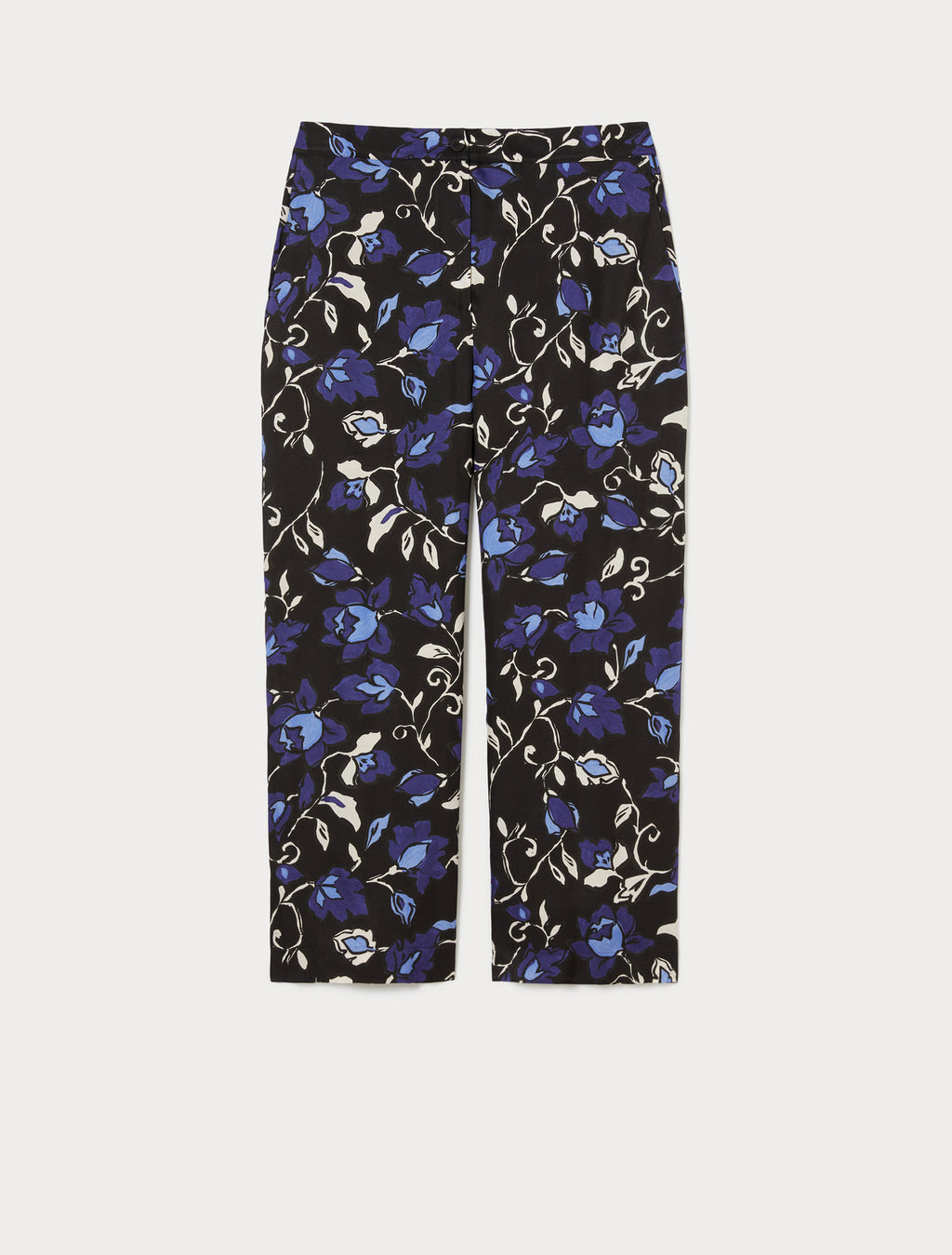 Printed twill trousers