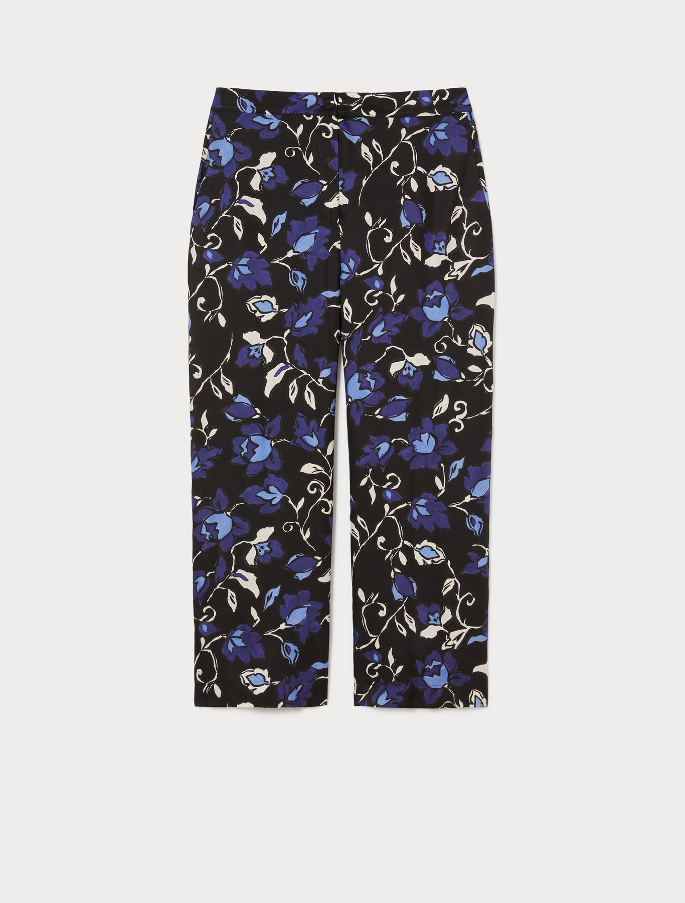 Printed twill trousers