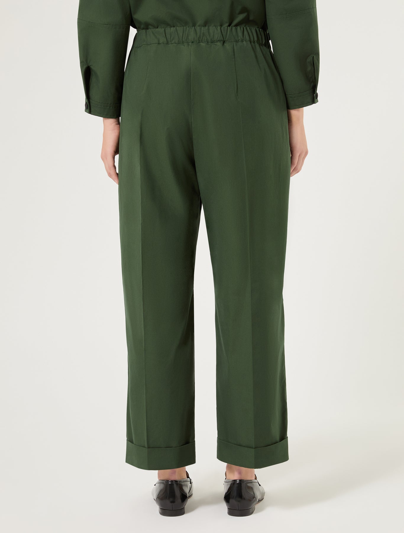 Marina Rinaldi cotton canvas trousers for woman