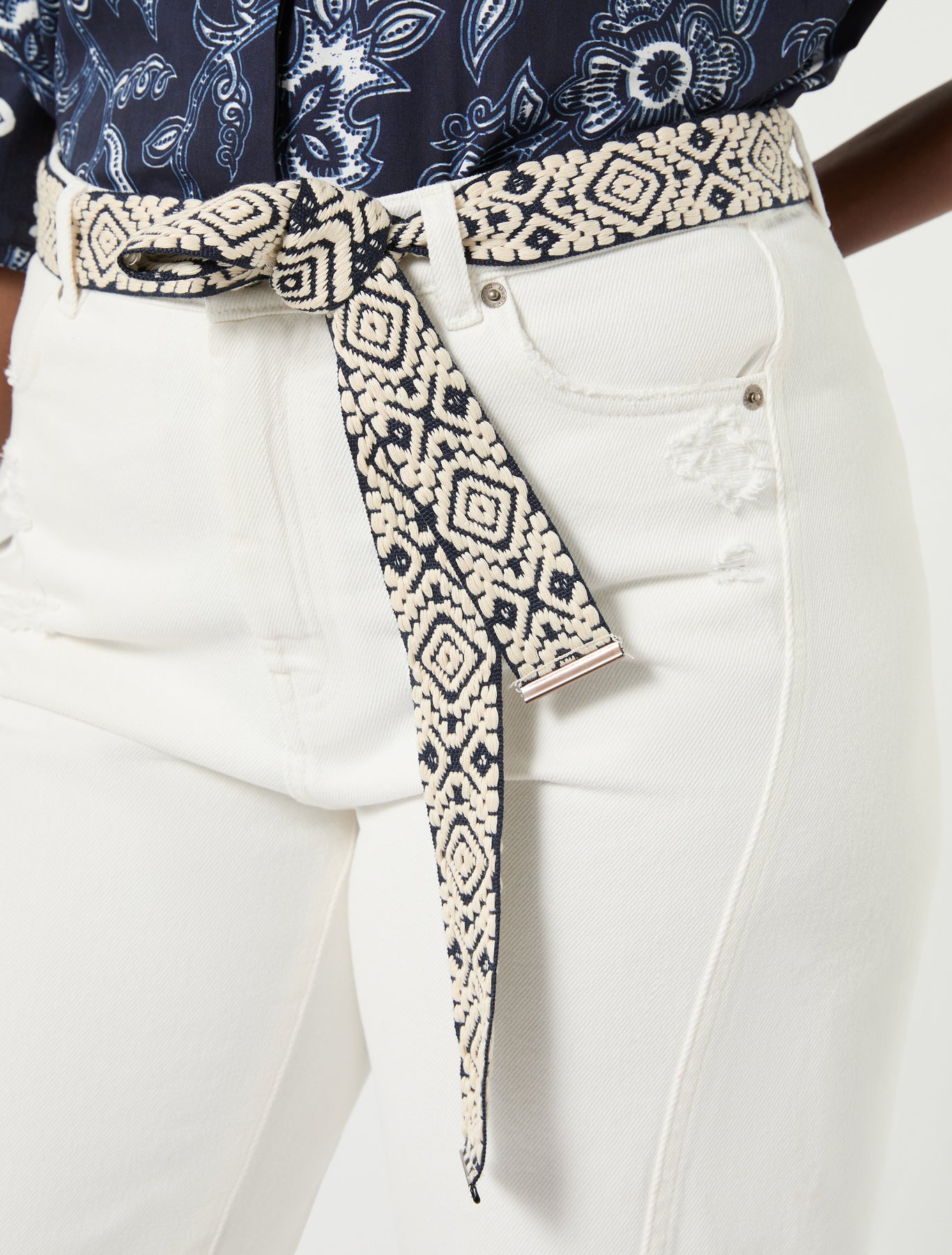 Marina Rinaldi cotton bull barrel-leg trousers for woman