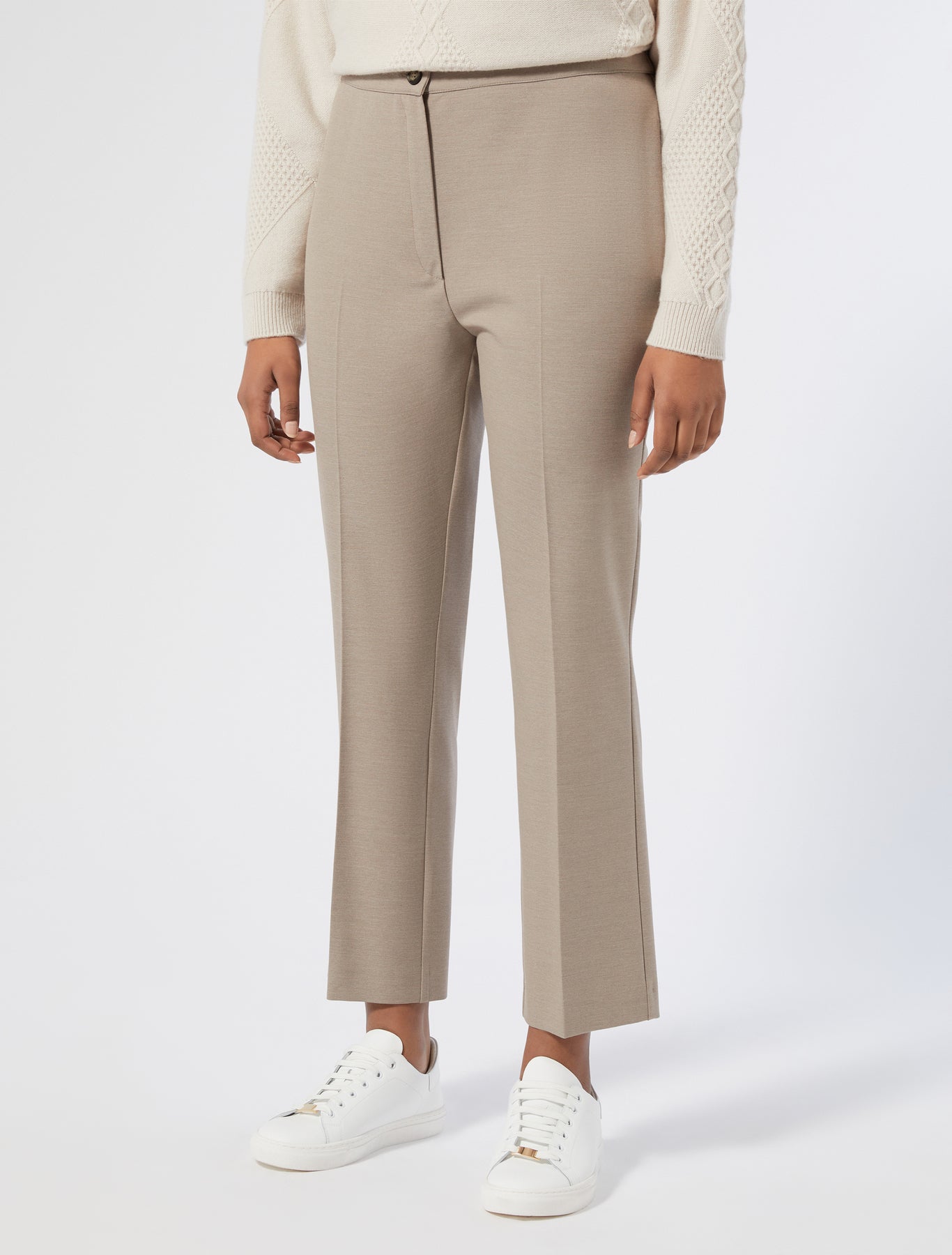 Viscose twill trousers