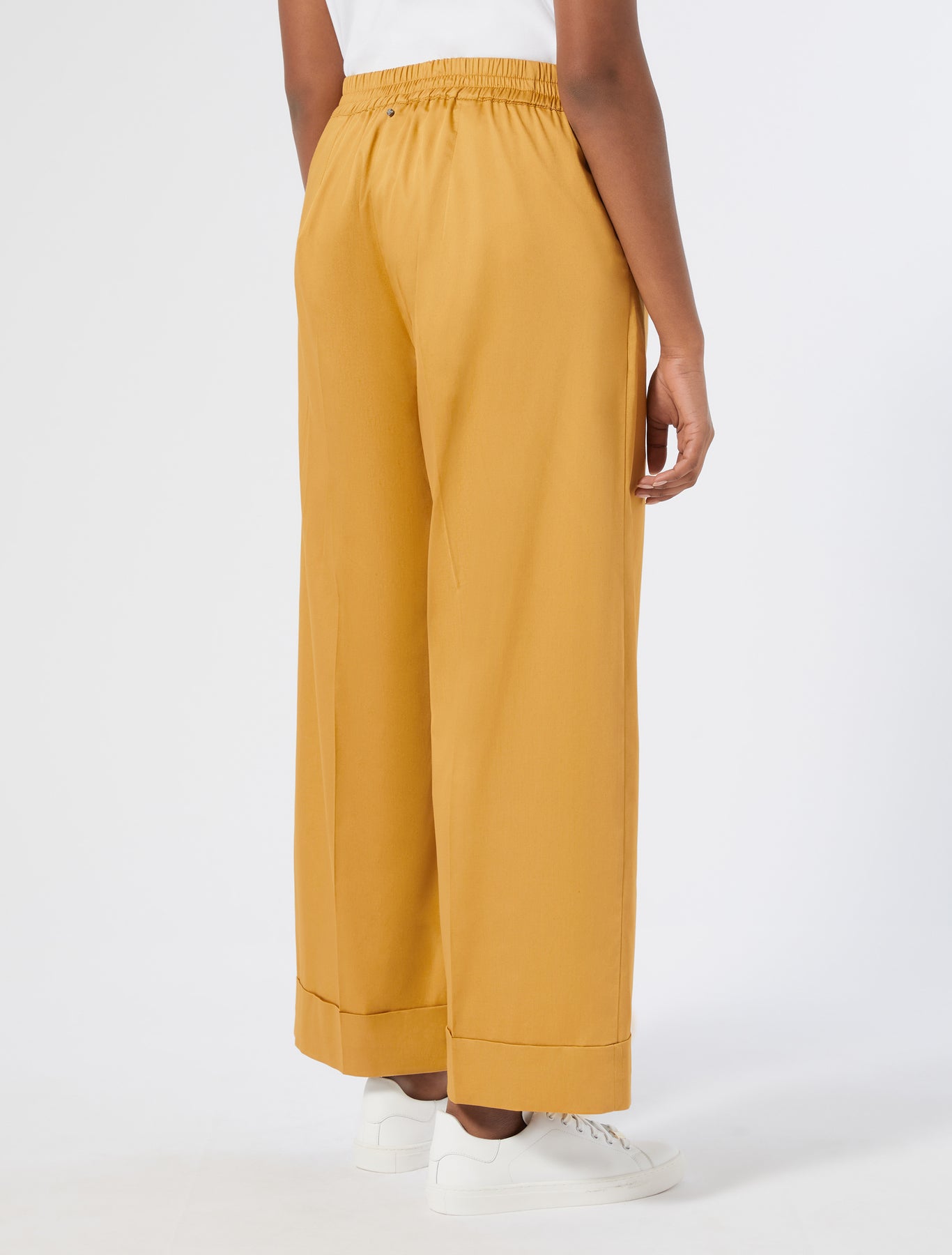 Cotton satin trousers