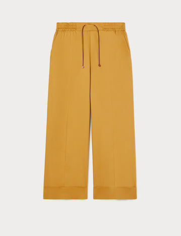 Cotton satin trousers