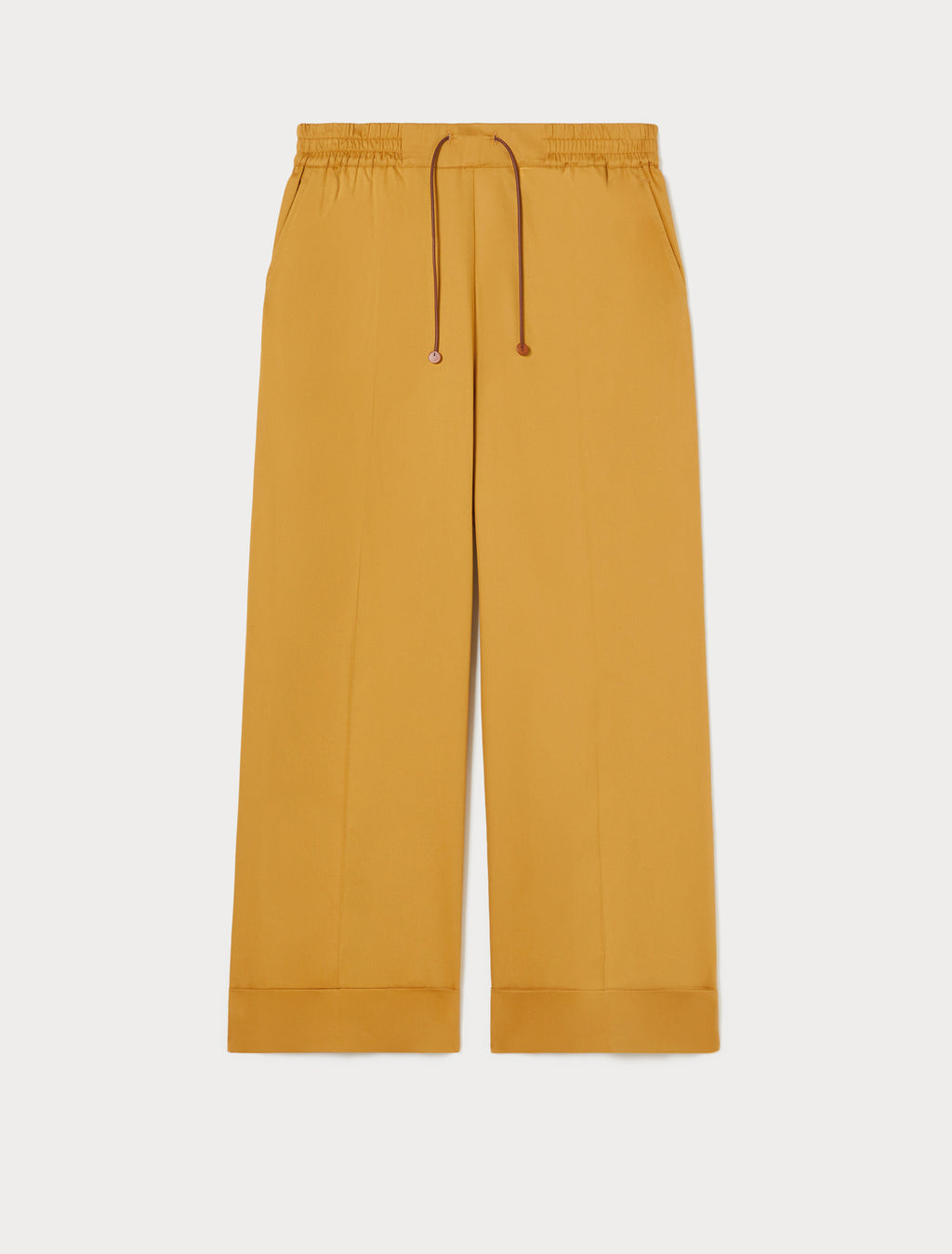 Cotton satin trousers