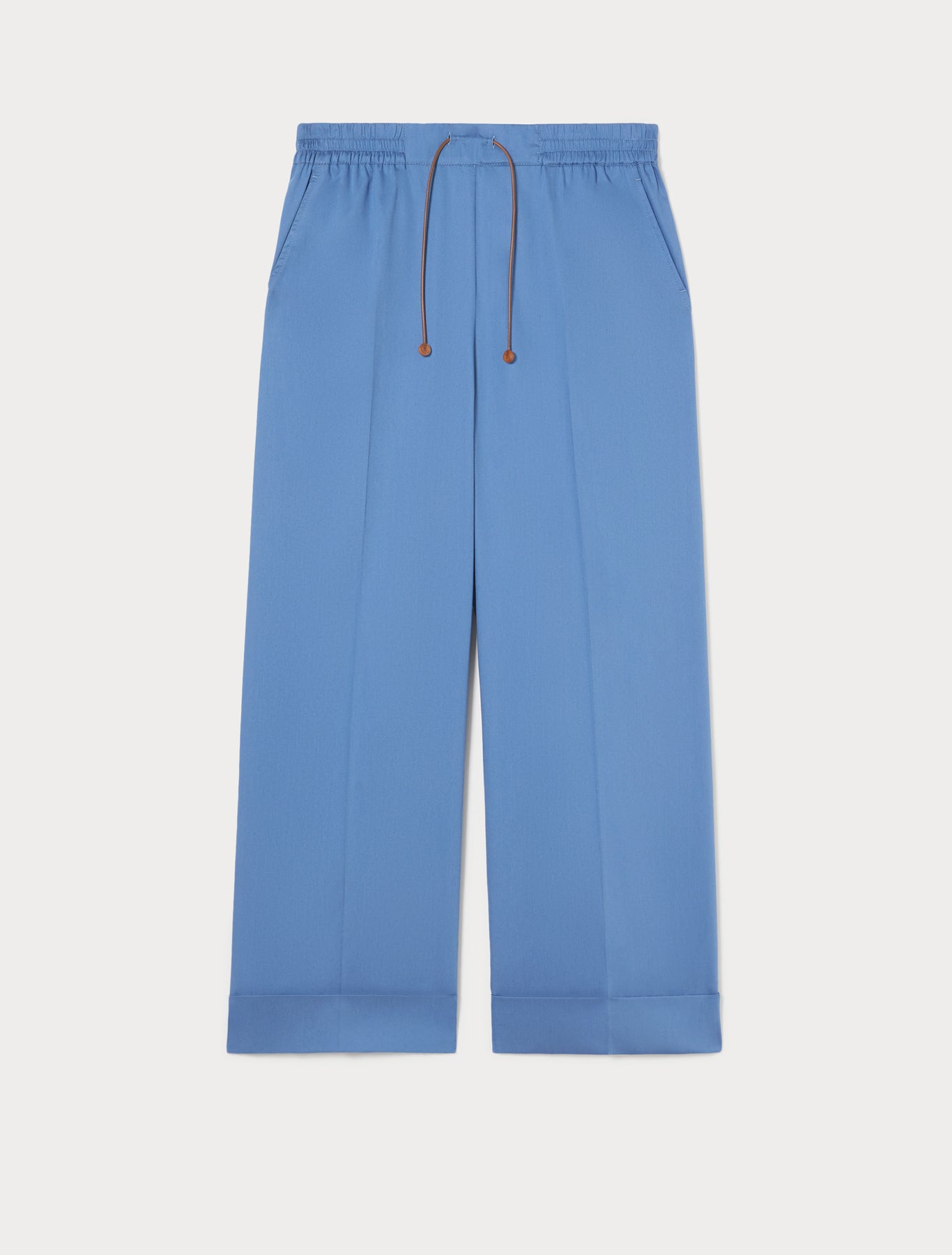 Cotton satin trousers