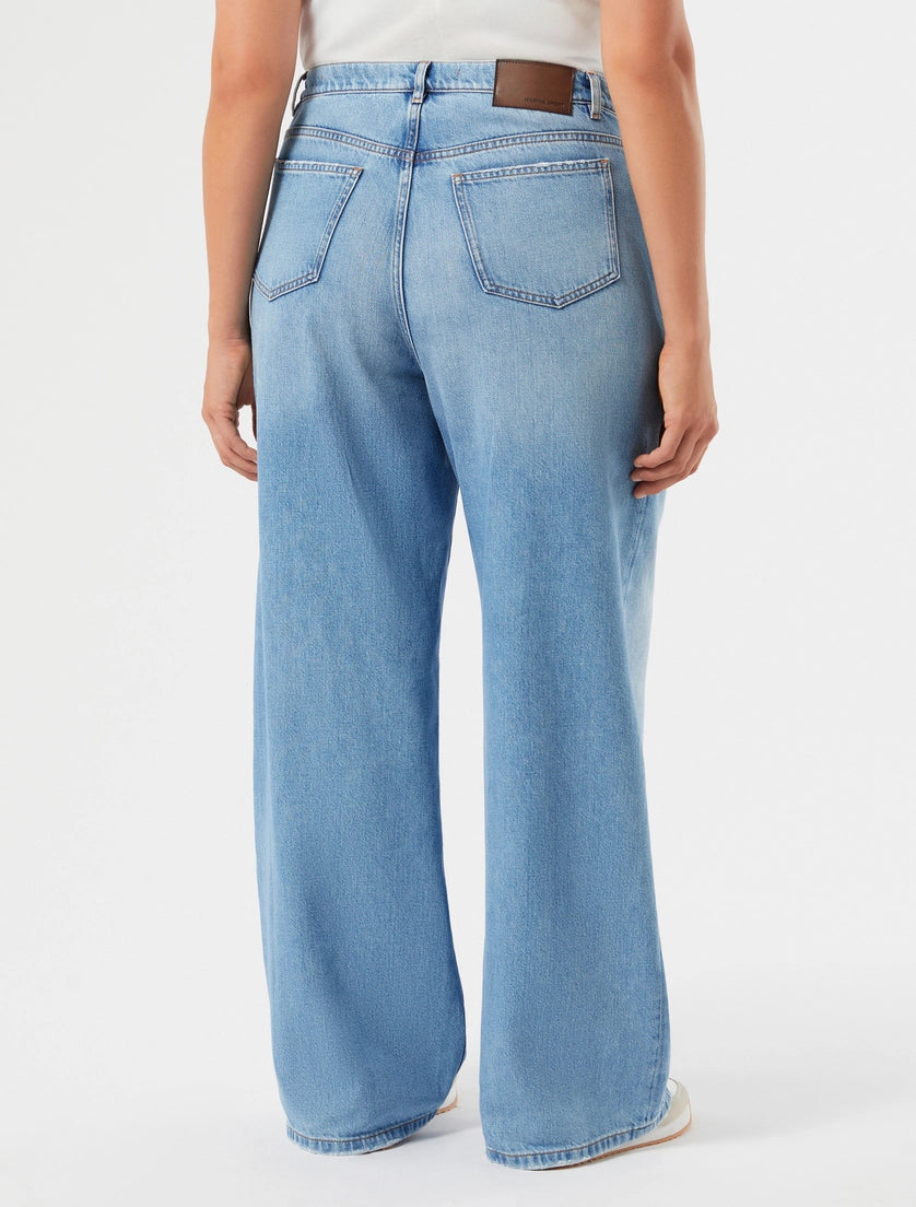 marina rinaldi lyocell denim jeans for woman