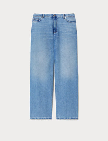 marina rinaldi lyocell denim jeans for woman
