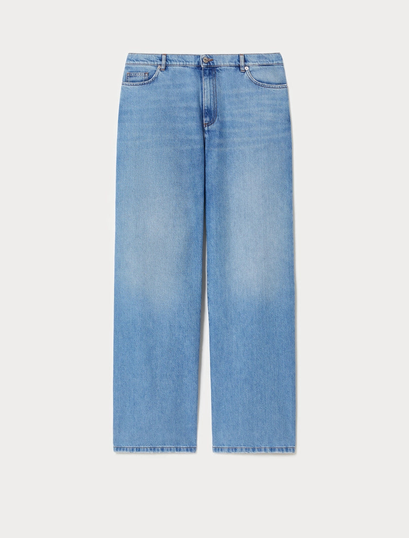 marina rinaldi lyocell denim jeans for woman