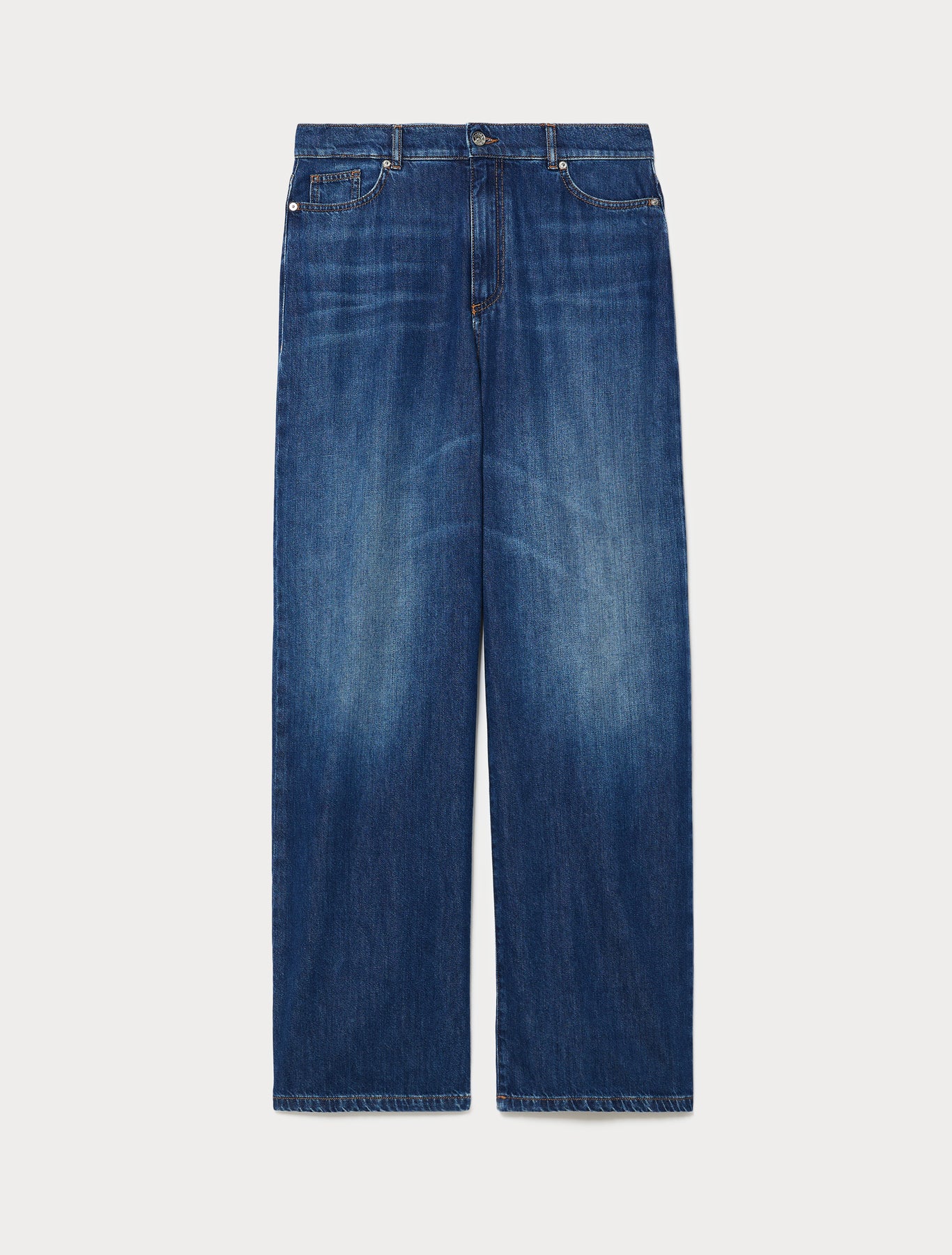 marina rinaldi indigo denim jeans for woman