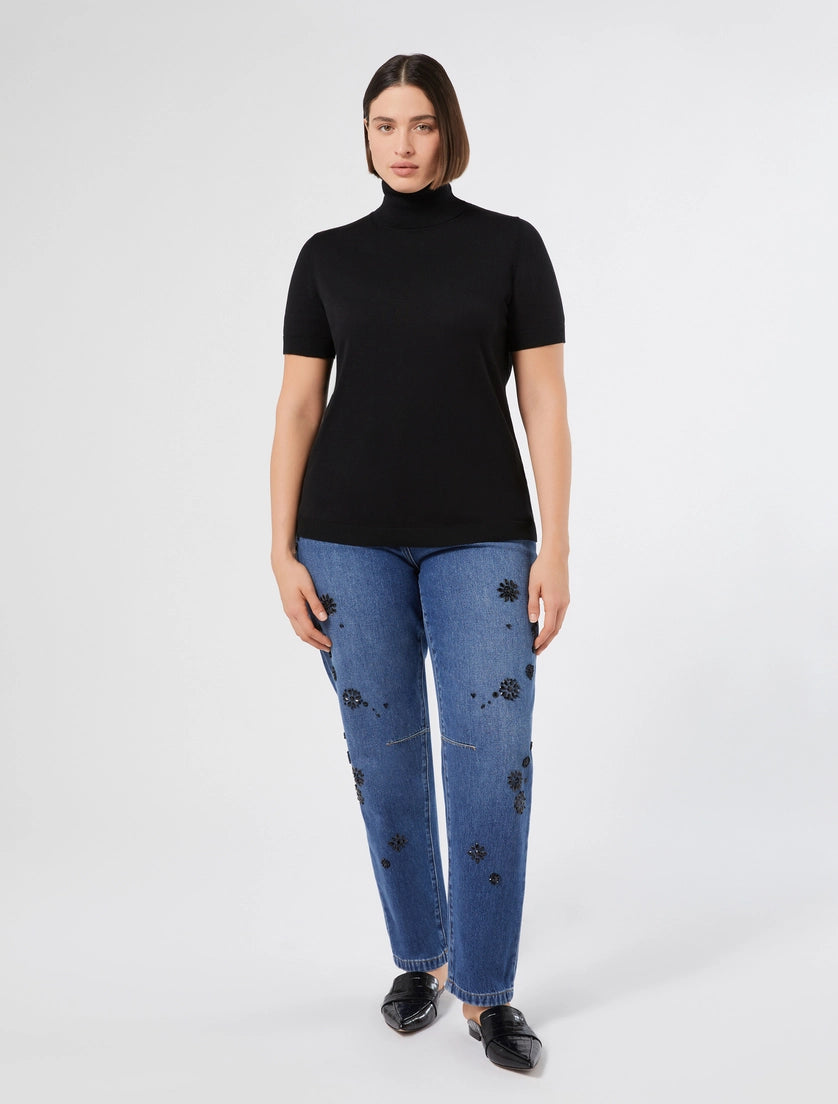 Slim jeans with embroideries