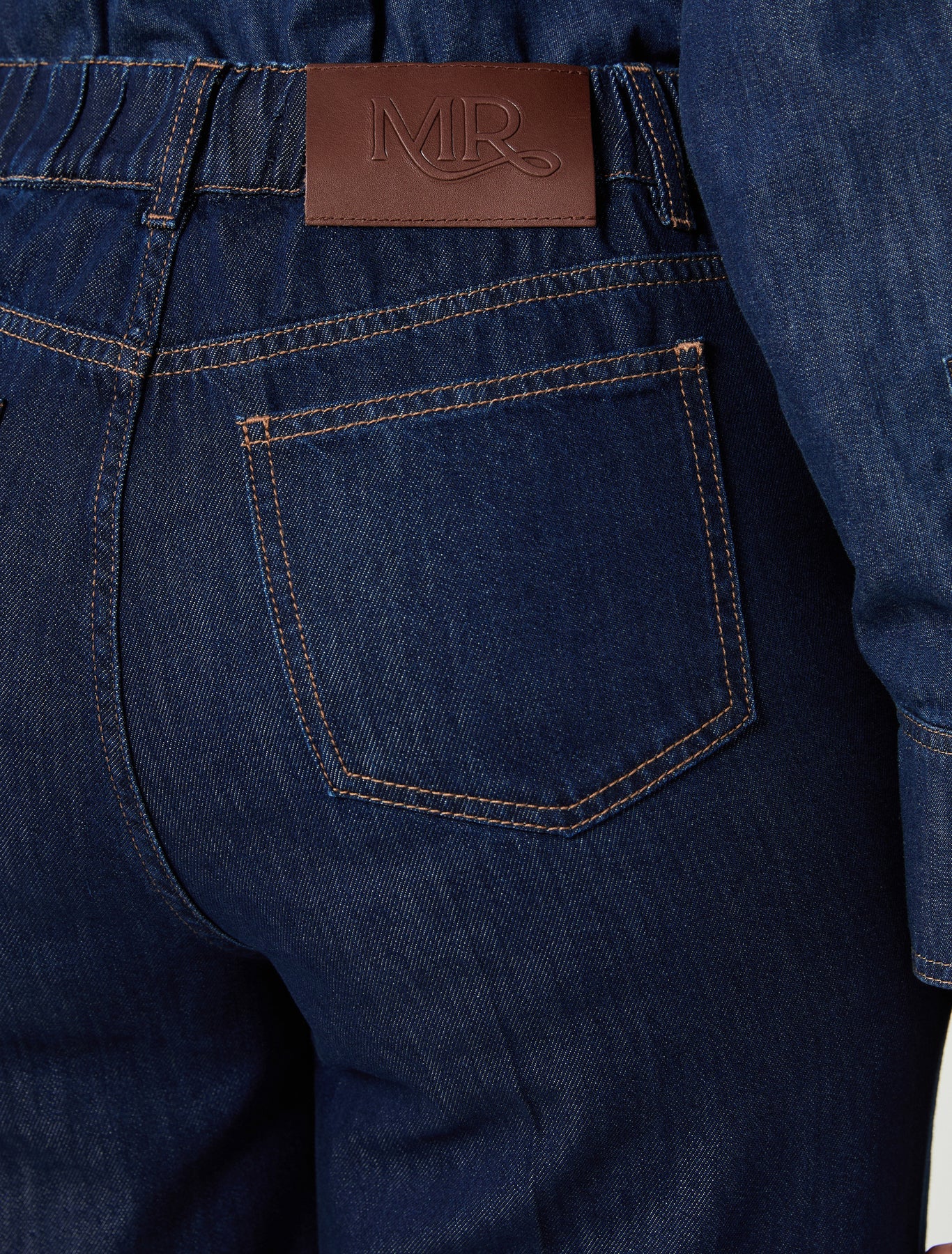 Marina Rinaldi wide-fit indigo denim jeans for woman