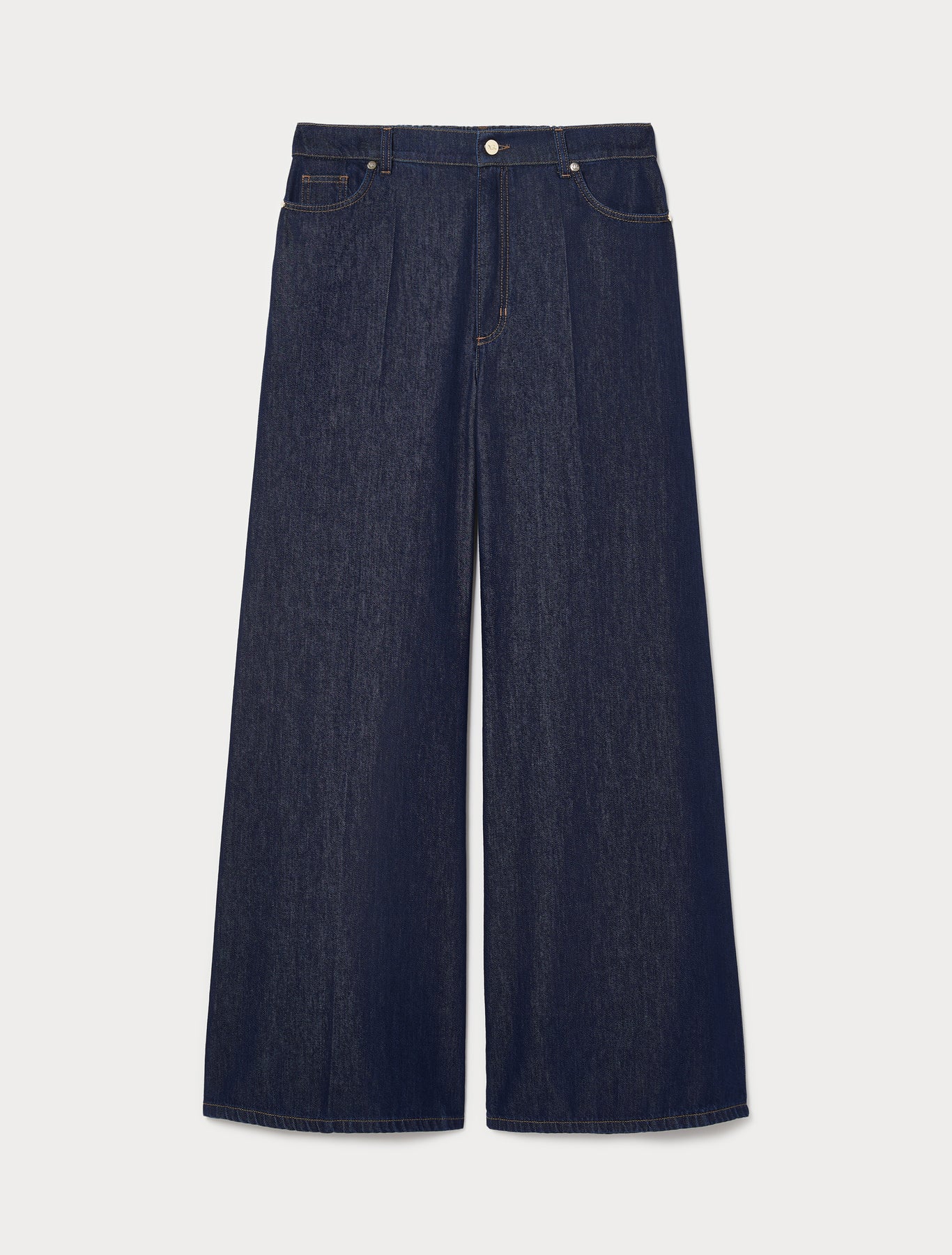 Marina Rinaldi wide-fit indigo denim jeans for woman