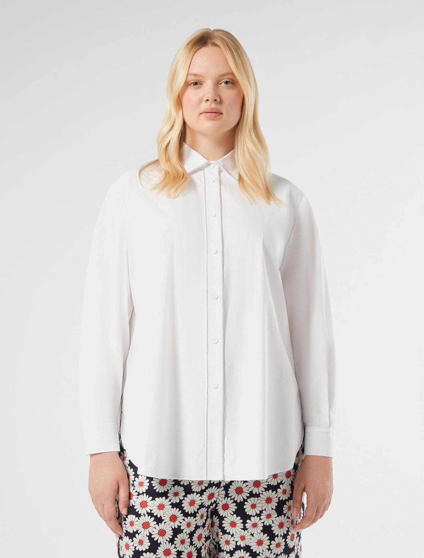 Cotton poplin shirt